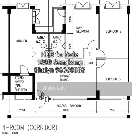 Blk 188B Rivervale Drive (Sengkang), HDB 4 Rooms #117325782